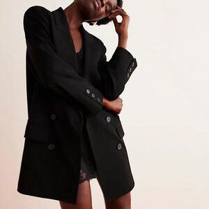 Free People Maxima Jacket Blazer XL Black New with tags! $228